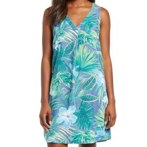 Kayo Blossoms Chambray Shift Dress